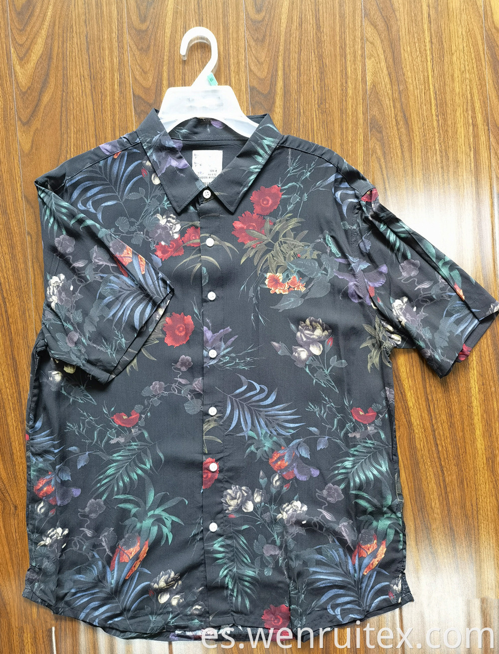 Men S Short Sleeve Shirt Summer Dyed Printed Shirts